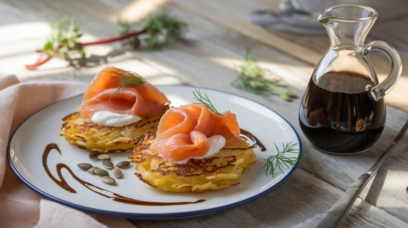 Bild Kartoffelpuffer mit Räucherlachs